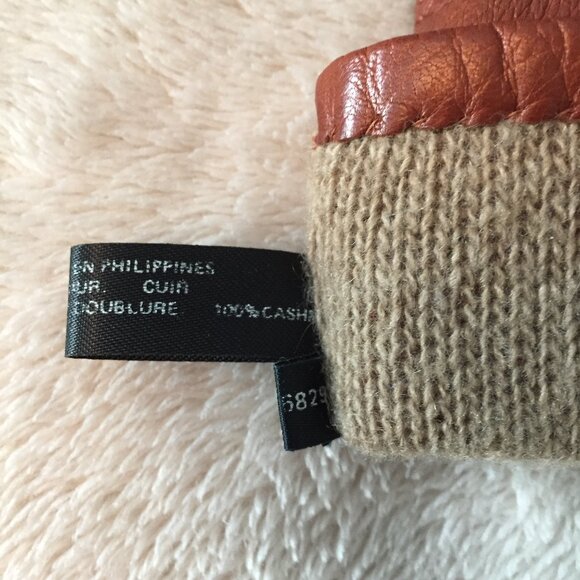 Brown leather gloves sz 6 - Picture 6 of 10